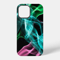 coloured smoke isolated on a black backgroundabstr