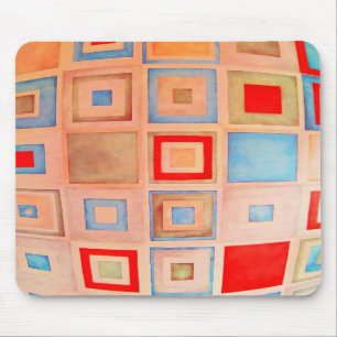 Coloured squares mouse pad