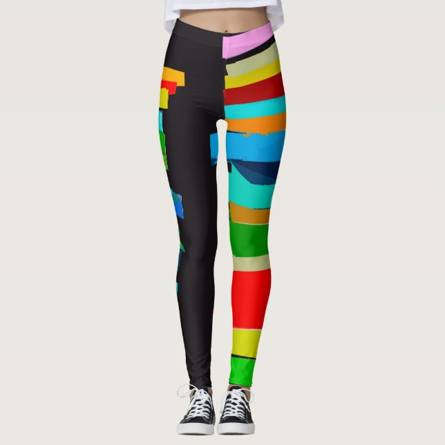 Coloured stairs leggings (Front)