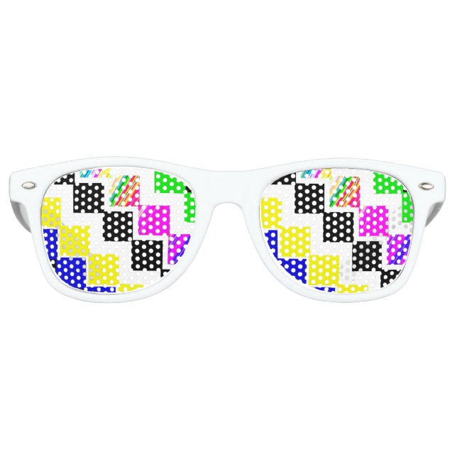 Coloured stairs retro sunglasses (Front)