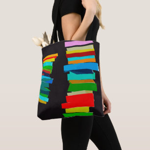 Coloured stairs tote bag