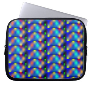Coloured stamped, shaped “square scales”. laptop sleeve