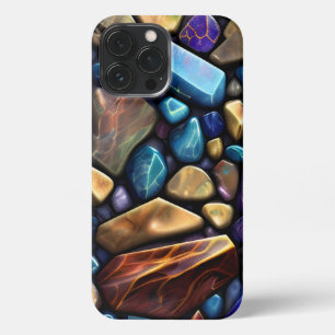 Coloured Stone Mosaic Pattern iPhone 13 Pro Max Case
