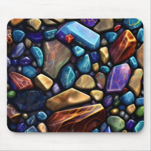 Coloured Stone Mosaic Pattern Mouse Pad