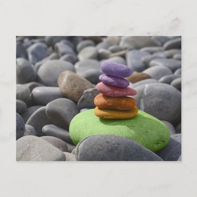Coloured stones postcard (Front)