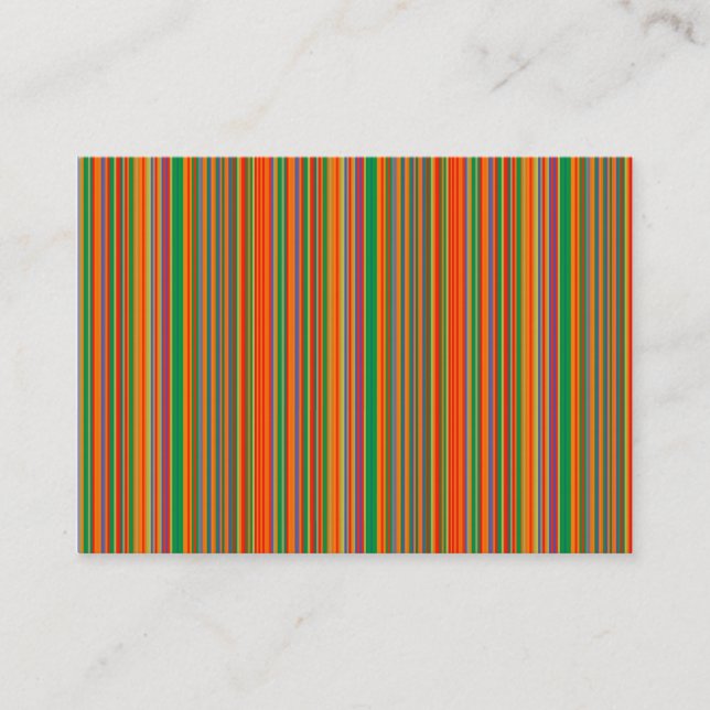 Coloured Stripes 01 Business Card (Front)