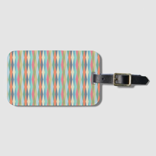 Coloured stripes. luggage tag (Front Horizontal)