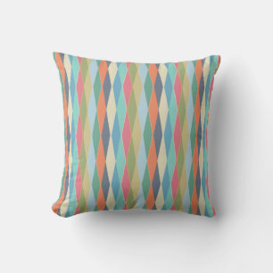 Coloured stripes. throw pillow
