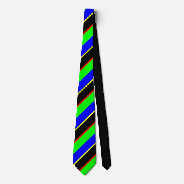 coloured stripes tie (Front)