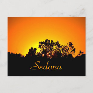 Coloured Sunset by Bobby Mikul postcard