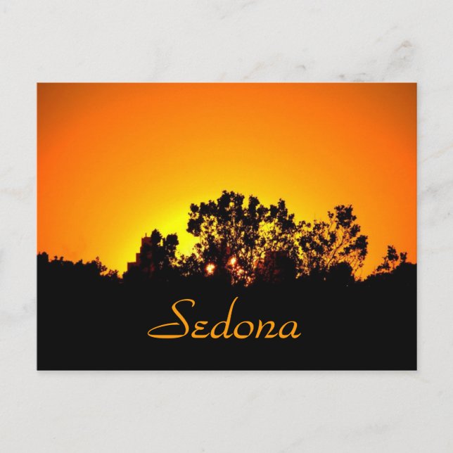 Coloured Sunset by Bobby Mikul postcard (Front)