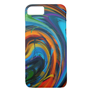 Coloured Swirl Abstract Art Case-Mate iPhone Case