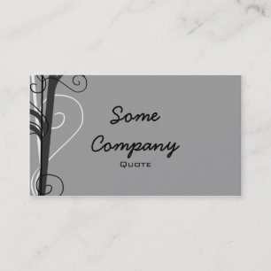 Coloured Swirls (Black And White) Business Card
