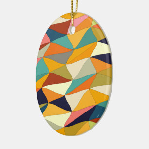 coloured tangle ceramic ornament