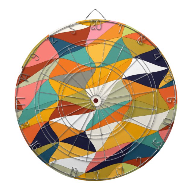 coloured tangle dartboard (Front)