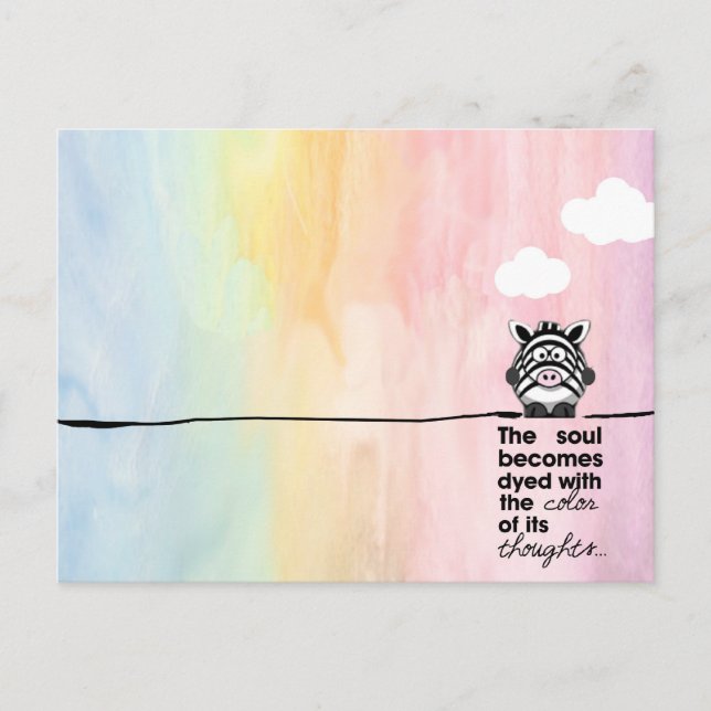 Coloured Thoughts Postcard (Front)