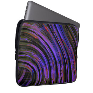Coloured tire rubber cutout in bluish purple to re laptop sleeve