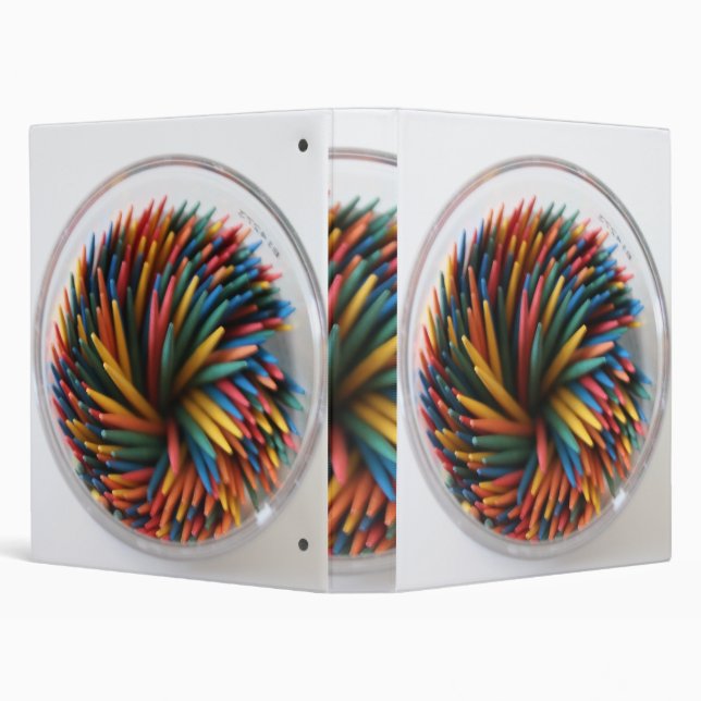 Coloured Toothpicks Binder (Background)