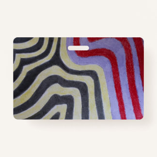 Coloured Waves Badge