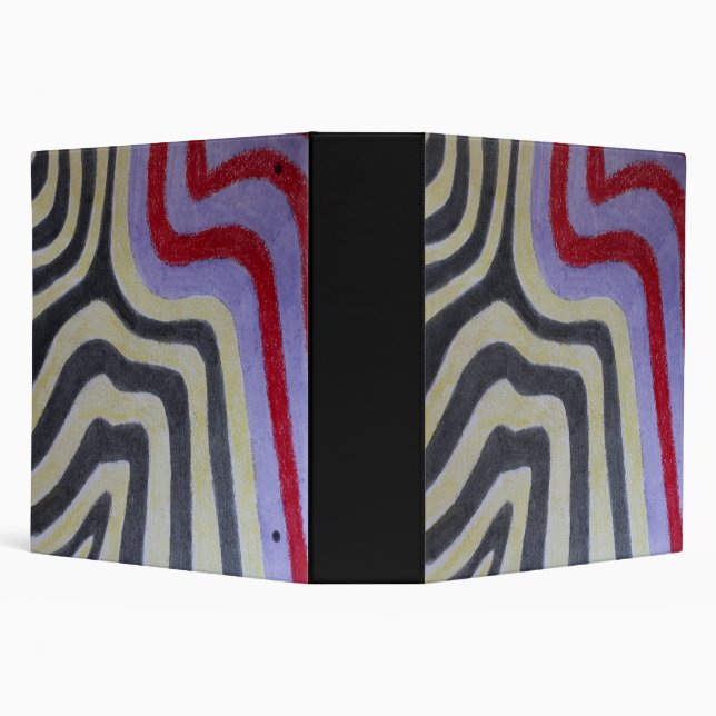 Coloured Waves Binder (Background)