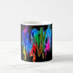 Coloured waves coffee mug