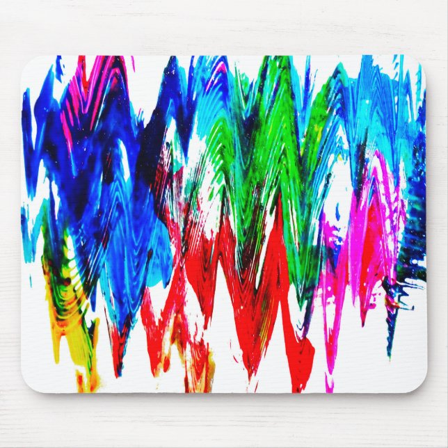 Coloured waves mouse pad (Front)