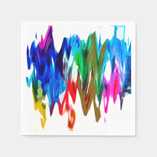 Coloured waves napkin (Front)