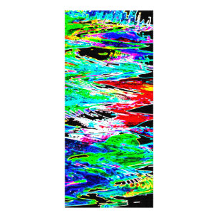 Coloured waves rack card