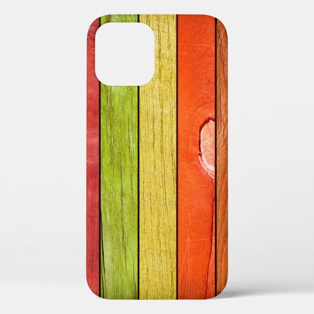 coloured wooden texture, 3D illustration3d, abstra Case-Mate iPhone Case (Back)