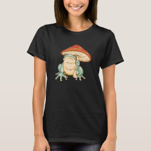 Colourful 1960 s 1970 s Hippie Frog and Mushroom D T-Shirt