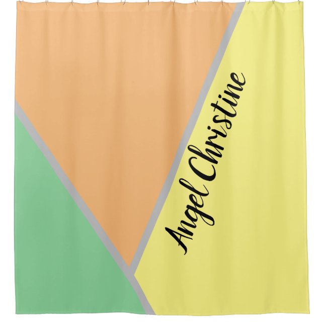 Colourful 1970s triangles pattern | Modern Asbtrac (Front)