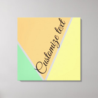 Colourful 1970s triangles pattern | Modern Asbtrac Canvas Print