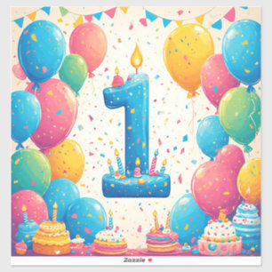Colourful 1st Birthday Celebration With Balloons