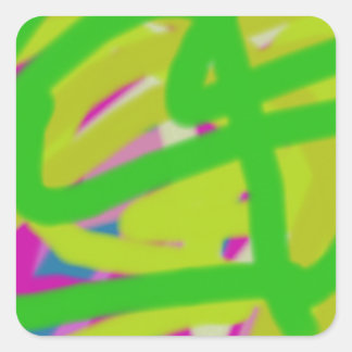 colourful 3748 abstract art square sticker