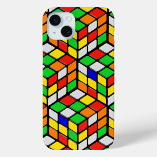 Colourful 3D Cubes iPhone 15 Mini Case