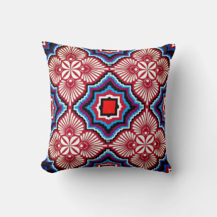 Colourful 3D Digital Art Throw Pillow 16x16 Perf