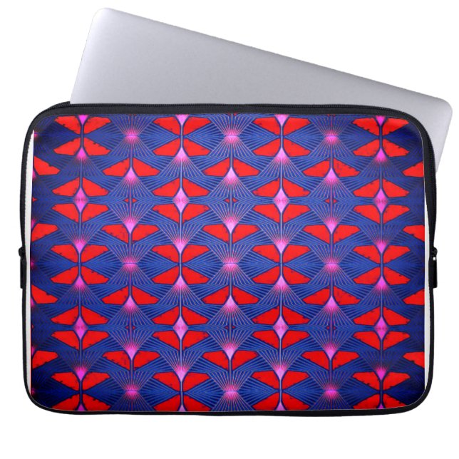 Colourful 3D Digital Design Matte Wrapping Paper – Laptop Sleeve (Front)