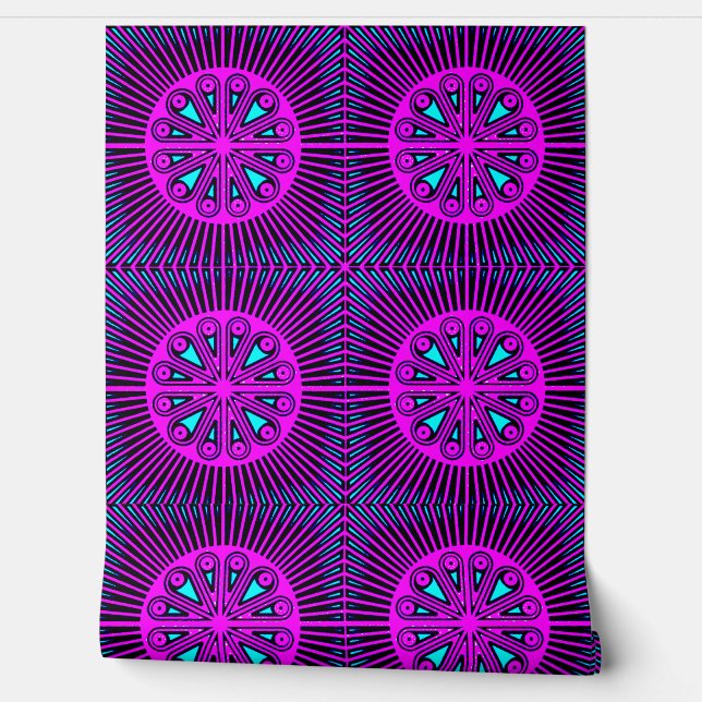 Colourful 3D Digital Peel and Stick Wallpaper – Te (Unrolling)