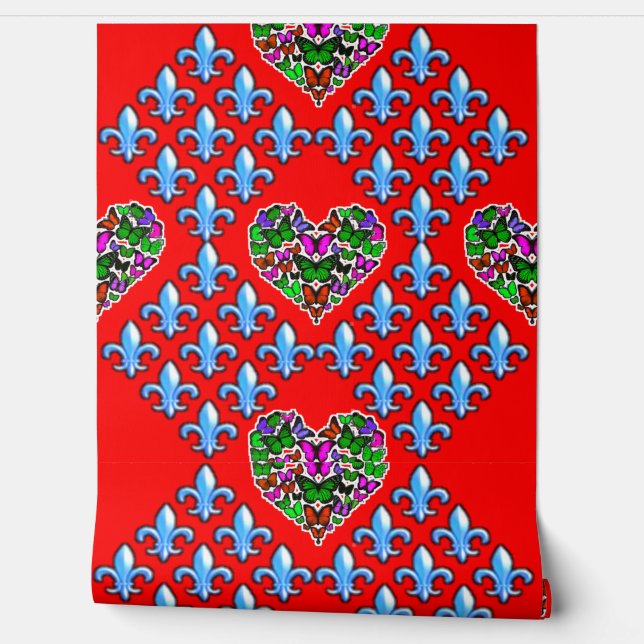 Colourful 3D Digital Peel and Stick Wallpaper – Te (Unrolling)