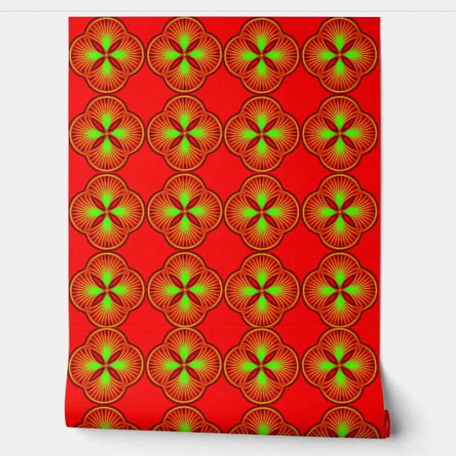 Colourful 3D Digital Peel and Stick Wallpaper – Te (Unrolling)