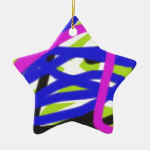 colourful 4834 abstract art ceramic ornament