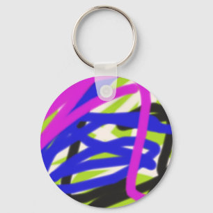 colourful 4834 abstract art keychain