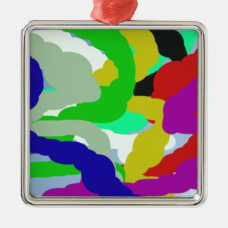 colourful 64329 abstract design metal ornament
