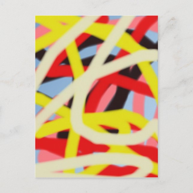 colourful 8773 abstract art postcard (Front)