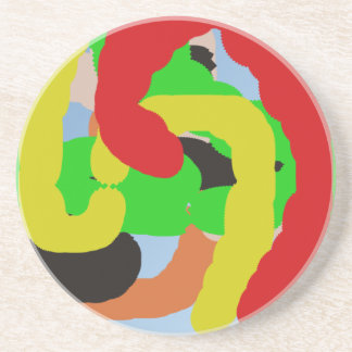 colourful 8886 abstract art coaster