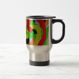 colourful 8886 abstract art travel mug