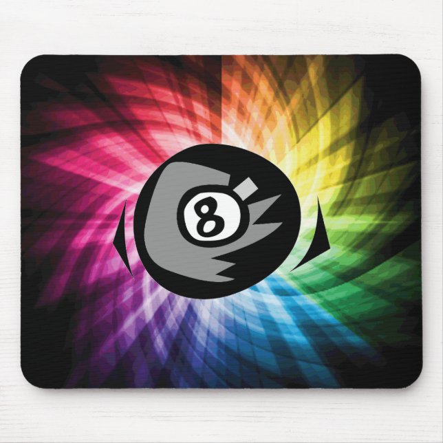 Colourful 8 ball mouse pad (Front)