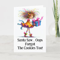 * Colourful 8  Whimsical Christmas Girl  Gift AP97