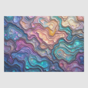 Colourful Abalone Swirls Tissue Paper