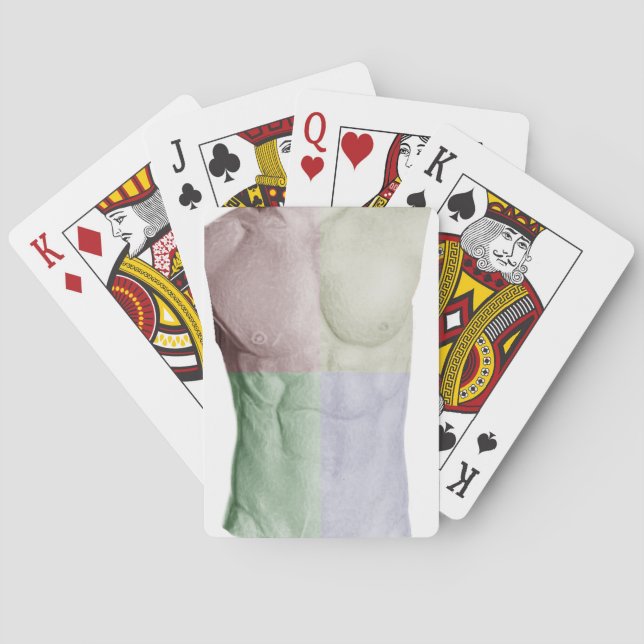Colourful Abs Playing Cards (Back)